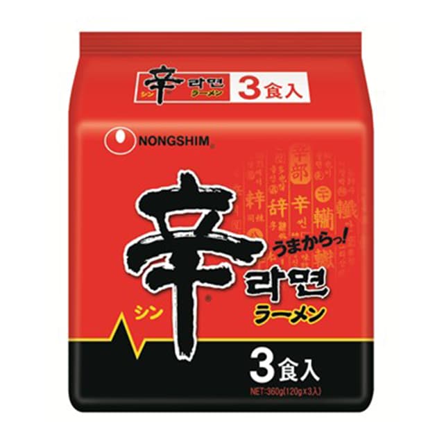 ◆農心 辛ラーメン 3食入【12個セット】