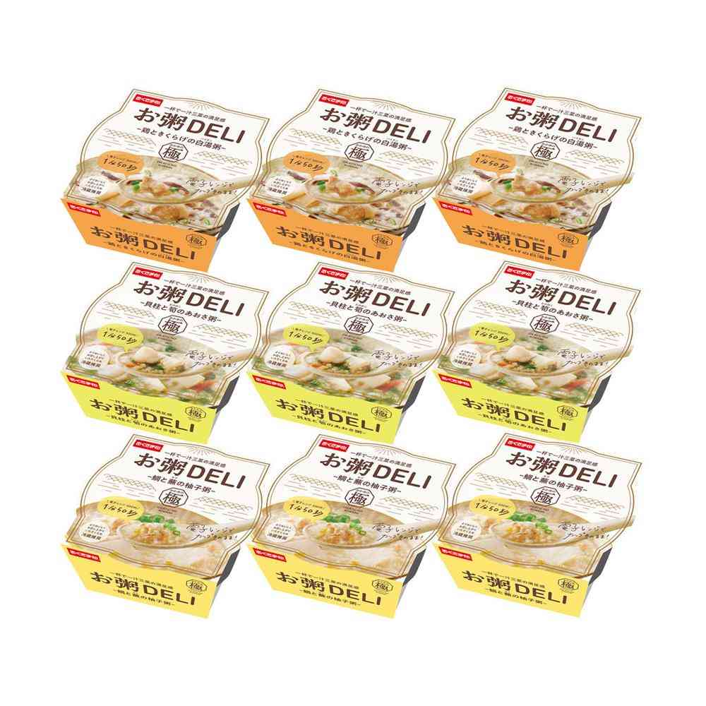 ◆[冷蔵] 幸南食糧 お粥DELI 和風粥3種セット1セット（各3食）[直送品・クール便] 返品・キャンセル・他商品と同時購入は不可