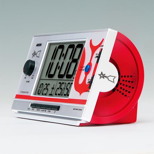 セイコー(SEIKO) CQ165S 銀色メタリック塗装 電波目覚まし時計 ウルトラマン 55周年記念モデル