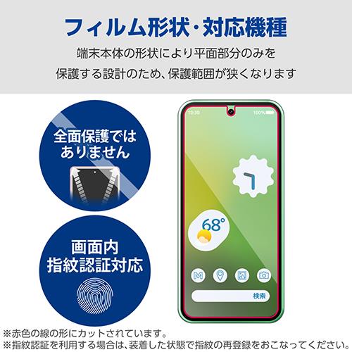 エレコム(ELECOM) PM-P241FLFG Google Pixel 8a用 フィルム 指紋防止 高透明