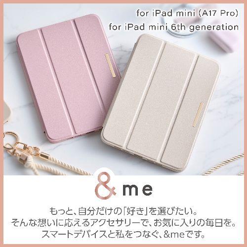 エレコム(ELECOM) TB-A24SWVJM3PN(ピンク) iPad mini(A17 Pro)/第6世代 8.3インチ用 ケース ソフトレザー 手帳型 タッチペンホルダー 背面クリア &me
