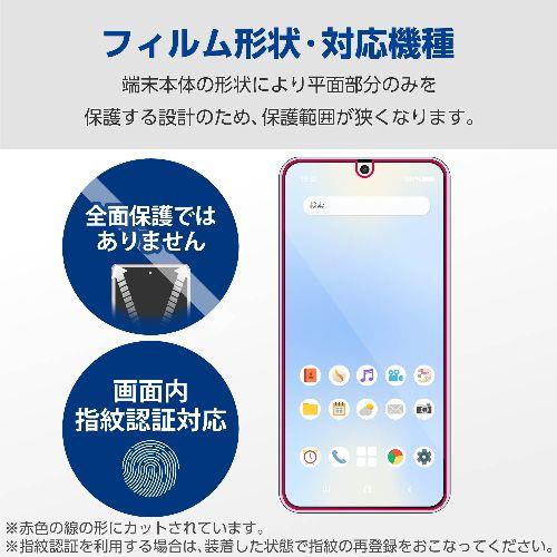 エレコム(ELECOM) PM-G251FLSTN Galaxy S25 SC-51F フィルム 画面内指紋認証対応 アンチグレア 抗菌 指すべりさらさら 指紋防止 反射防止