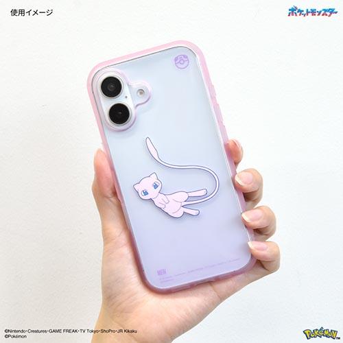 グルマンディーズ(gourmandis) POKE-933D(ミュウ) ポケットモンスター IIIIfit Clear iPhone16 対応 ケース