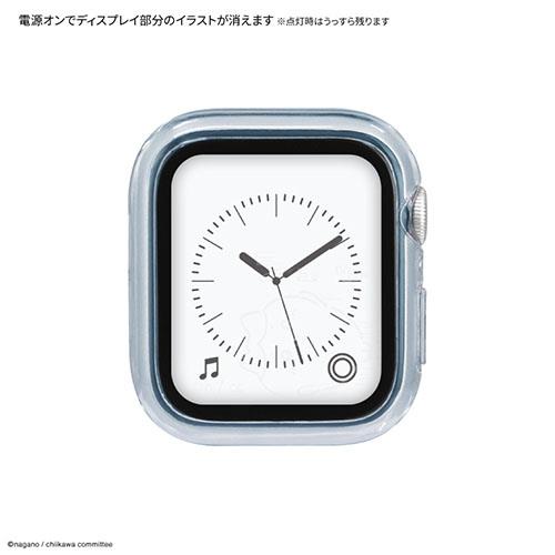 グルマンディーズ(gourmandis) CK-51B(ハチワレ) ちいかわ Apple Watch 40mm 対応 ガラスプロテクターケース