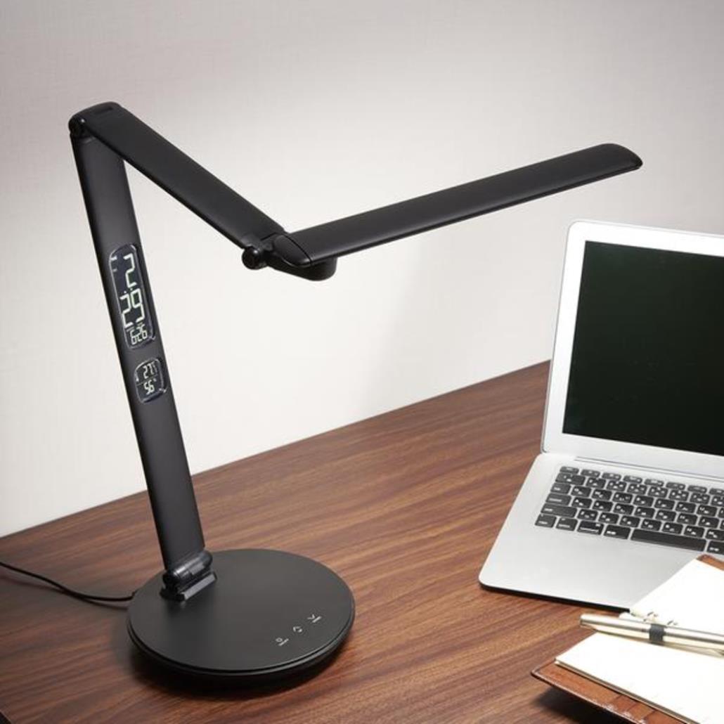 【長期保証付】オリンピア照明(オリンピア) GST008B ブラック マルチリフラクションLEDデスクライト