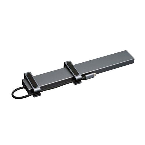 ナカバヤシ UD-C06GY グレー Type-C10in1PCスタンドドッキングステーション