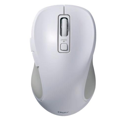 ナカバヤシ MUS-BKF215W ホワイト Bluetooth静音5ボタンBlueLEDマウス