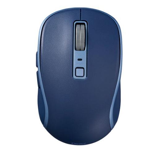 ナカバヤシ MUS-BKF217NB(ネイビー) Bluetooth静音5ボタンBlueLEDマウス