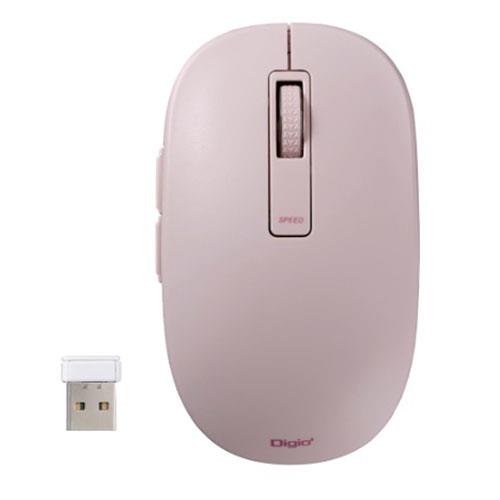 ナカバヤシ MUS-RKF218P(ピンク) 無線静音5ボタンBlueLEDマウス