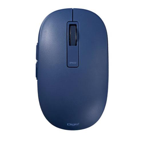 ナカバヤシ MUS-BKF219NB(ネイビー) Bluetooth静音5ボタンBlueLEDマウス