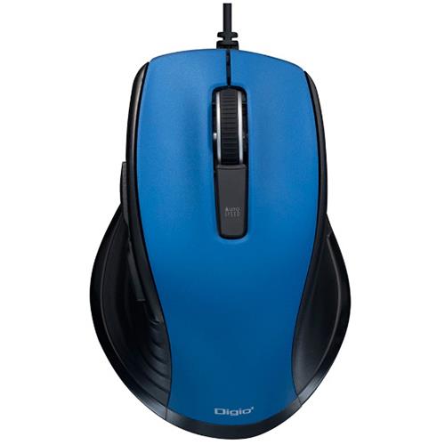 ナカバヤシ MUS-UKF227BL(ブルー) F_line 有線静音5ボタンBlueLEDマウス