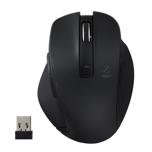 ナカバヤシ MUS-RKF129BK(ブラック) USB 無線5ボタンBlueLEDマウス