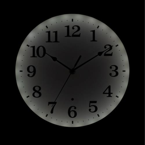 RHYTHM(リズム) 8MGA41ND06 ブラウン クオーツ掛け時計 連続秒針 見やすいフォント 暗所自動点灯