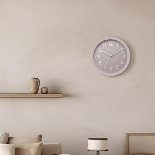 RHYTHM(リズム) 8MGA43ND13 ピンク クオーツ掛け時計 連続秒針 見やすいフォント