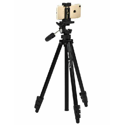 スリック(SLIK) 800G-X SILK アルミ4段三脚 レバーロック式 スマートフォンホルダー付属 軽量タイプ