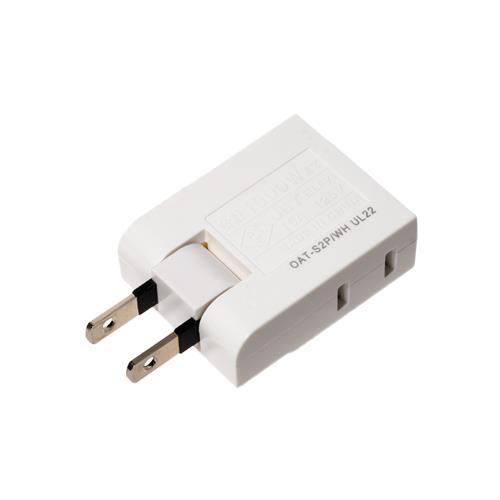 ミヨシ OATS2PWH 2個口 横挿し OAT-S2P/WH ホワイト