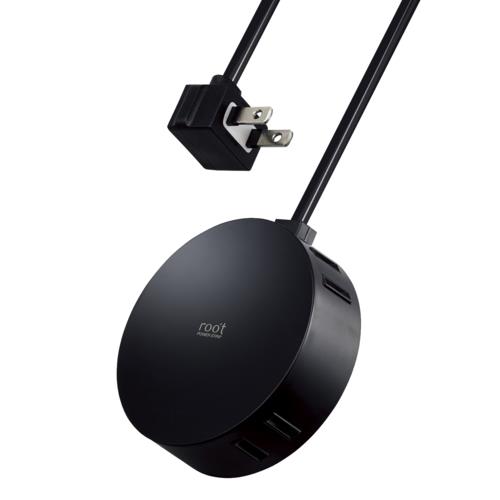 エレコム(ELECOM) AVT-D4-2415BK ブラック デザインタップ 延長コード 2ピン 4個口 1.5m