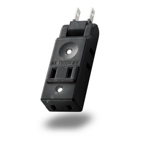 エレコム(ELECOM) AVT-M01-24BK(ブラック) マイクロタップ 4個口(上挿し1・横挿し3) 2ピン