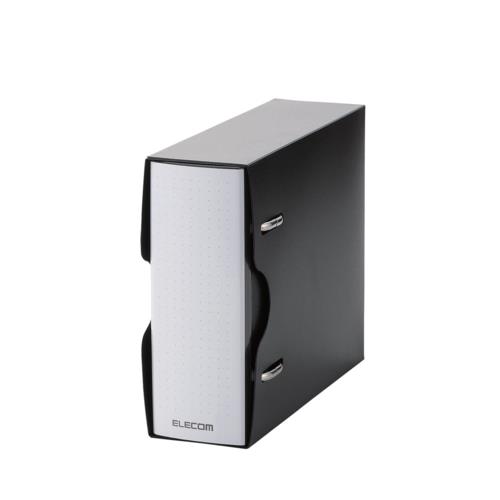 エレコム(ELECOM) CCD-BC02BK ブラック ファイル DVD CD不織布ケース 2穴リング式トレイ専用 1冊