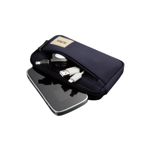 エレコム(ELECOM) BMA-GP01NV ネイビー マルチ収納ポーチ スリムタイプ