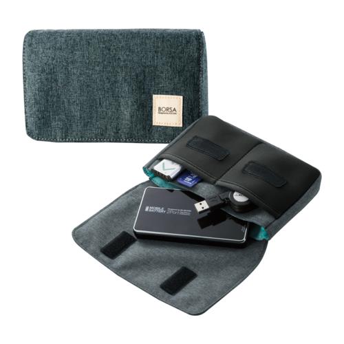 エレコム(ELECOM) BMA-GP05BK(ブラック) マルチ収納ポーチ コンパクトタイプ