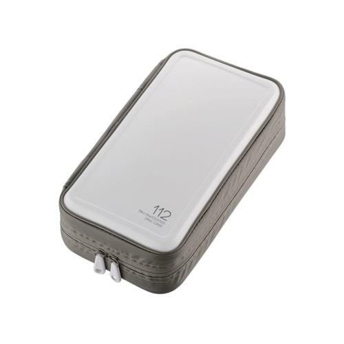 エレコム(ELECOM) CCD-HB112WH(ホワイト) Blu-ray・CD・DVD対応ファスナーケース 112枚