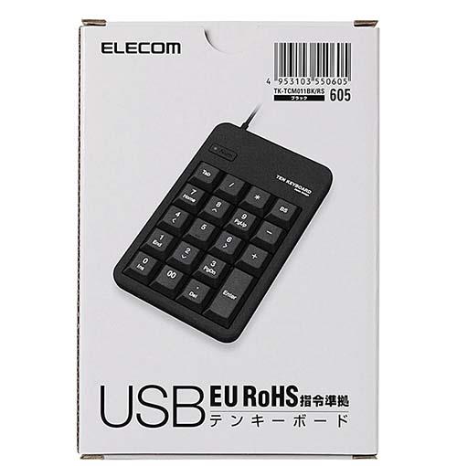 エレコム(ELECOM) TK-TCM011BK/RS ブラック EU RoHS指令準拠 USBテンキーボード