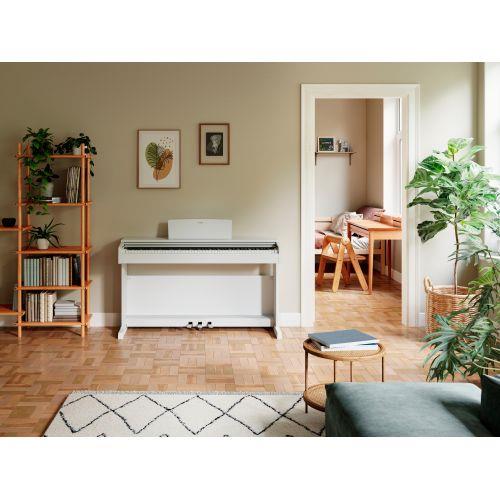 【標準設置料金込】ヤマハ(YAMAHA) YDP-145WH ホワイトウッド調 ARIUS 電子ピアノ 88鍵盤 固定椅子付属