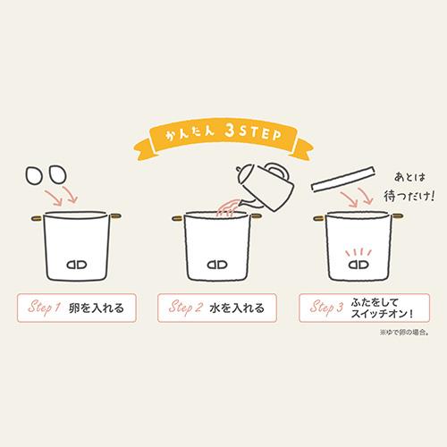 APIX AEM-422-WH ゆで卵調理器 Egg Meister エッグマイスター
