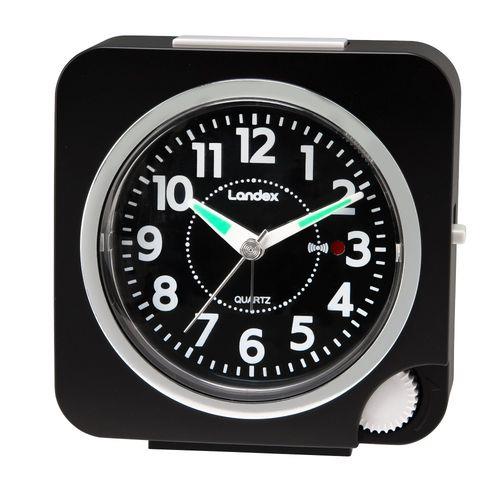 芳国産業 YT5317BK ブラック ランデックス 置時計 ネオサイドワーク 連続秒針