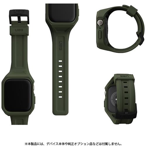 UAG(ユーエージー) UAG-RAW45SPLS-OL(オリーブ) Apple Watch 45mm用ケース+バンド SCOUT+