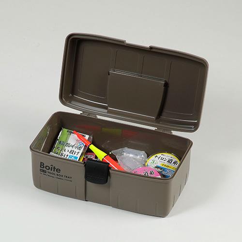 ベストコ MA-4024(ブラウン) Boiteパーツ 工具箱 ツールボックス 中皿式タイプ