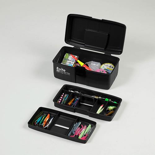 ベストコ MA-4026(ブラック) Boiteパーツ 工具箱 ツールボックス 中皿式タイプ