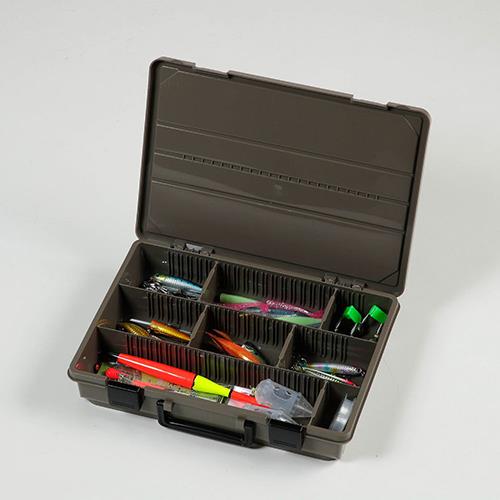 ベストコ MA-4030(ブラウン) 小物収納 パーツストレージ ボックス 仕切付 Boiteリビング