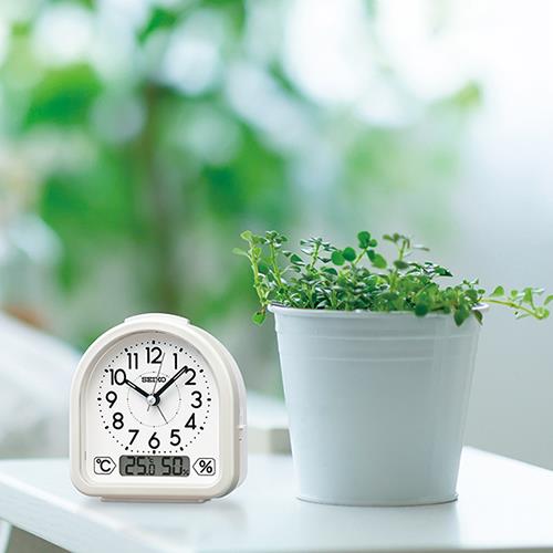 セイコー(SEIKO) KR522W 目覚まし時計 温湿度計付き