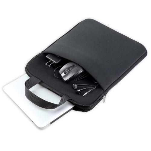 アーテック クッション付PCタブレットケース ポケット付 ブラック 91845