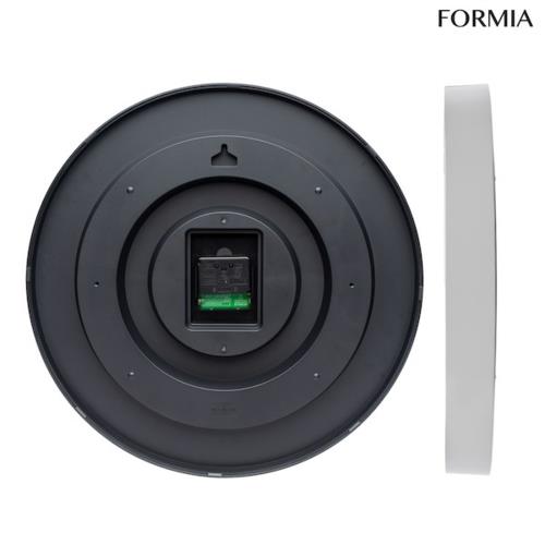 保土ヶ谷電子販売 HWC-025RC-SV(シルバー) アナログ電波掛け時計 FORMIA(フォルミア) 見やすい シンプル 夜間秒針停止