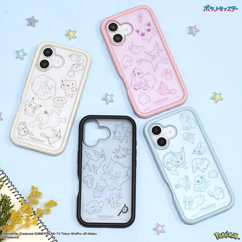 グルマンディーズ(gourmandis) POKE-938IV(アイボリー) ポケットモンスター iPhone16 対応 プランプフレームケース