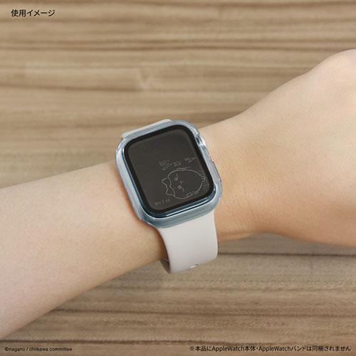 グルマンディーズ(gourmandis) CK-51B(ハチワレ) ちいかわ Apple Watch 40mm 対応 ガラスプロテクターケース