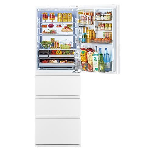 【標準設置料金込】アクア(AQUA) AQR-VZA45R-W マットクリアホワイト DELIE+ 4ドア冷蔵庫 右開き 452L 幅595mm