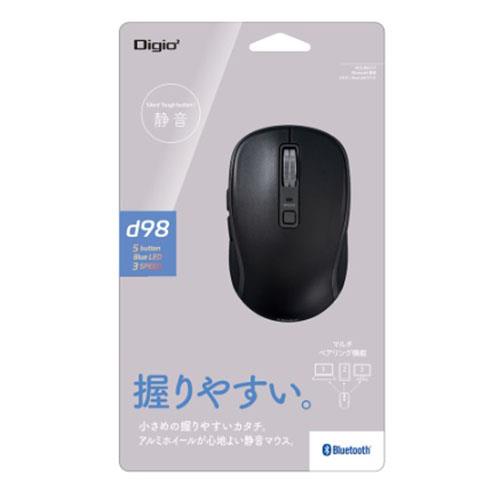 ナカバヤシ MUS-BKF217BK(ブラック) Bluetooth静音5ボタンBlueLEDマウス