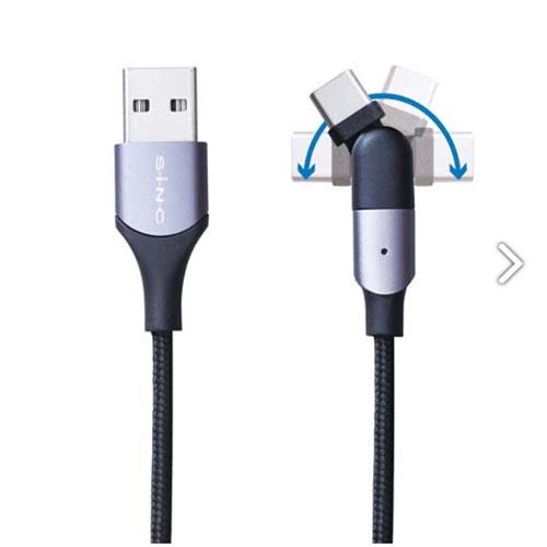 セイワ D607(ブラック) 180USBケーブル AtoC