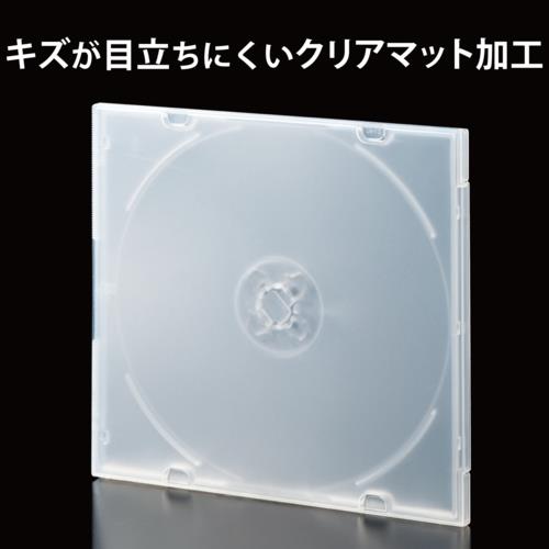 エレコム(ELECOM) CCD-JPCS50CR クリア Blu-ray/DVD/CDケース スリム PP 1枚収納