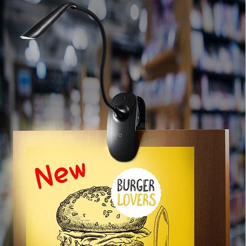 ヤザワ CFL05W02BK(ブラック) 調光式フレキシブルクリップライト