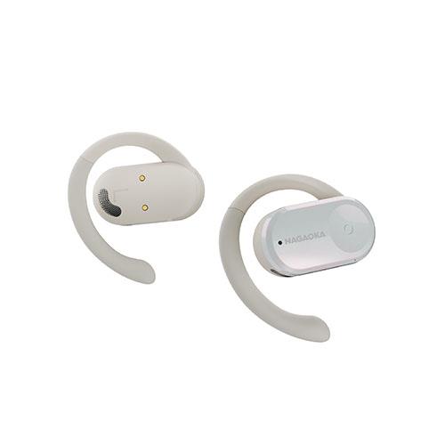 ナガオカ BT832OWSPWH パールホワイト 完全ワイヤレスイヤホン オープンイヤー Bluetooth5.3