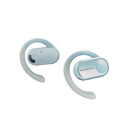 ナガオカ BT832OWSPBL パールブルー 完全ワイヤレスイヤホン オープンイヤー Bluetooth5.3