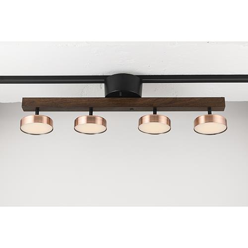 スワン電器(SWAN) ASP-810BR ブロンズ LED4灯シーリングライト Rumani ルマーニシリーズ 調光調色付き 角度調節可能