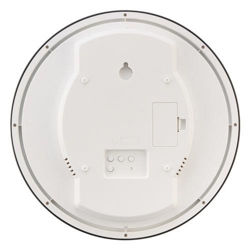 芳国産業 YW9187SV シルバー ランデックス 電波式掛け時計 インフォライフ 温度 湿度