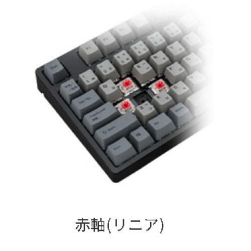 プリンストン(Princeton) IK-CD108-G/RD-BK ホットスワップ対応フルサイズメカニカルキーボード 日本語キー配列 赤軸(リニア) 有線
