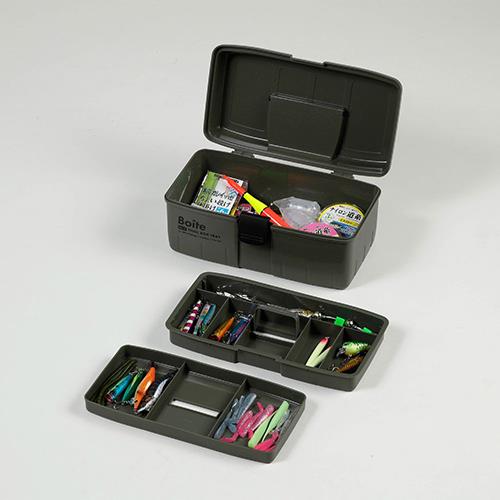 ベストコ MA-4025 カーキ Boiteパーツ 工具箱 ツールボックス 中皿式タイプ